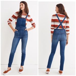 Madewell Skinny Jean Overalls Santiago Wash L